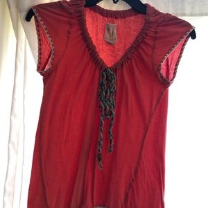 Redish orange super soft top